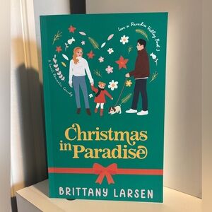 SIGNED - Christmas in Paradise by Brittany Larsen - Adult Romance Paperback Book